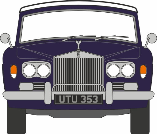 Oxford Diecast Rolls Royce Corniche Convertible Open Indigo Blue 43RRC001 1:43rd scale model front