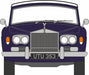 Oxford Diecast Rolls Royce Corniche Convertible Open Indigo Blue 43RRC001 1:43rd scale model front