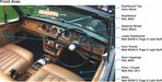 Oxford Diecast Rolls Royce Corniche Convertible Open Indigo Blue 43RRC001 1:43rd scale model interior