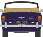 Oxford Diecast Rolls Royce Corniche Convertible Open Indigo Blue 43RRC001 1:43rd scale model rear