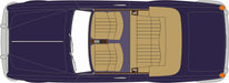 Oxford Diecast Rolls Royce Corniche Convertible Open Indigo Blue 43RRC001 1:43rd scale model top