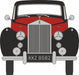 Oxford Diecast 1:43rd Scale Rolls Royce Silver Dawn/std Steel Maroon/black 43RSD001 Front
