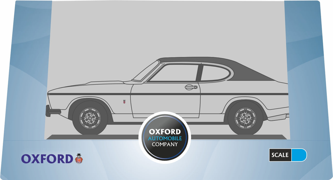 Oxford Diecast White Ford Capri Mk2 - 1:76 Scale 76CPR003 Pack