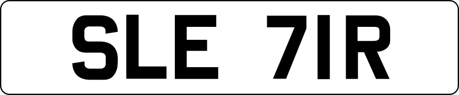 Oxford Diecast White Ford Capri Mk2 - 1:76 Scale 76CPR003 Registration Plate