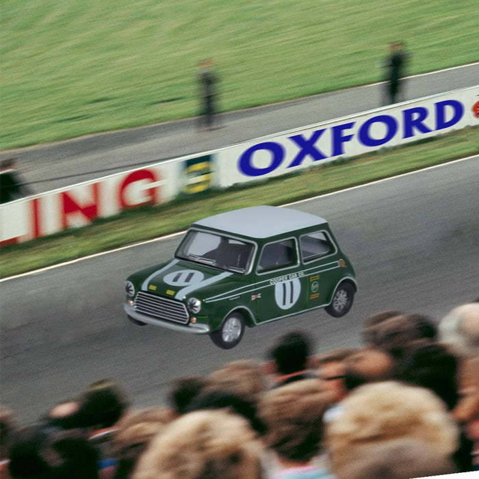 Oxford Diecast 1:76 Scale Mini Cooper S MKII John Rhodes 1968 Brands Hatch 76MCS002 Social