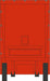 Oxford Diecast Coca Cola T Cab Box Trailer - 1:76 Scale 76TCAB004CC Front Rear Trailer Front End