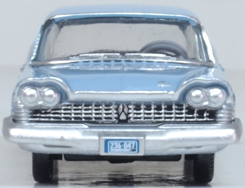 Oxford Diecast 1959 Plymouth Savoy Sedan Powder Blue