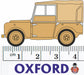Land Rover Series 1 80" Canvas 34th Light AA Reg, RAF Firdan - 1:76 scale 76LAN180008 Dimensions
