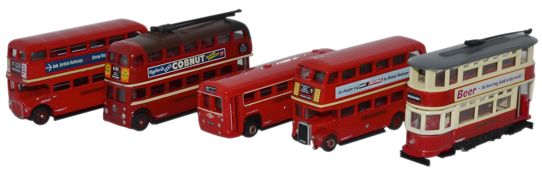Oxford Diecast Five Piece Bus Set - 1:148 Scale NSET02
