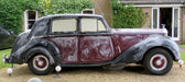 Oxford Diecast 1:43rd Scale Rolls Royce Silver Dawn/std Steel Maroon/black 43RSD001 Scanned Car Right Pre Scan