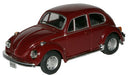 Cararama VW Beetle Maroon - 1:43 Scale 143ND1184001