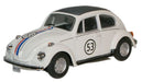 Cararama VW Beetle White 53 - 1:43 Scale 143ND1184004