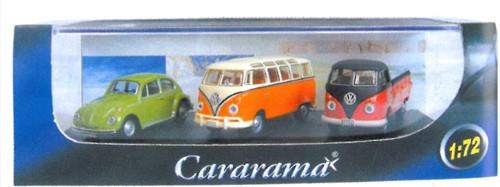 CARARAMA 713PND003 Triple VW Classic - 1:72  Cararama Sets 1:72 Scale Model 