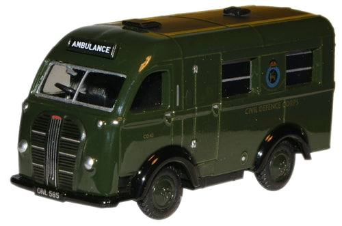 Oxford Diecast Civil Defence Austin Welfarer Ambulance - 1:76 Scale 76AK014