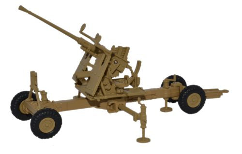 Oxford Diecast Desert Light Stone 40MM Bofors Gun - 1:76 Scale 76BF003