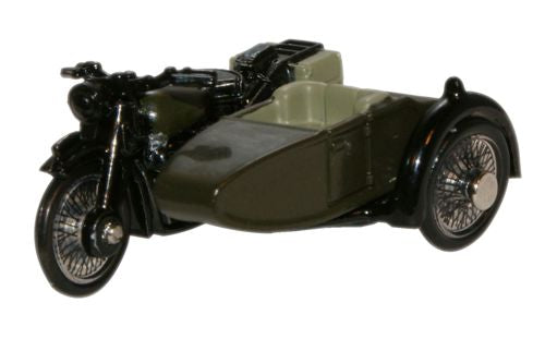 Oxford Diecast Motorcycle Sidecar 34th Armoured Brigade 1945 - 1:7 76BSA005