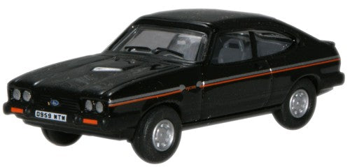 Oxford Diecast Black Ford Capri Mk3 - 1:76 Scale 76CAP005