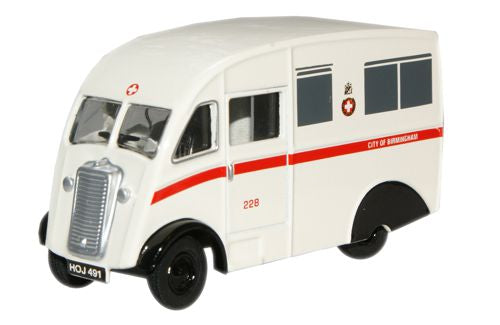 Oxford Diecast City Of Birmingham Ambulance Commer Q25 - 1:76 Scale 76CM007