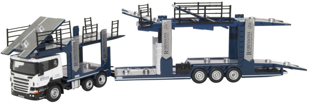 Oxford Diecast Scania Car Transporter Robinsons Autologistics 1:76 76SCT007