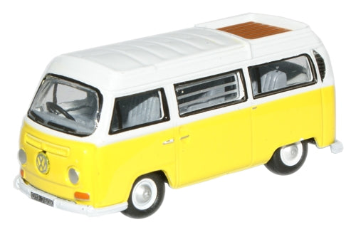 Oxford Diecast VW Camper Closed Saturn Yellow/White - 1:76 Scale 76VW016