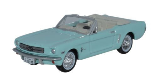 Oxford Diecast 1965 Ford Mustang Convertible Tropical Turquoise - 1:87 87MU65002
