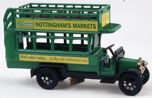 OXFORD DIECAST B027 Nottingham City Council Oxford Original Bus 1:76 Scale Model Omnibus Theme