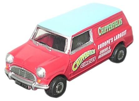 OXFORD DIECAST CH011 Chipperfields Mini Van Chipperfield 1:76 Scale Model Circus Theme