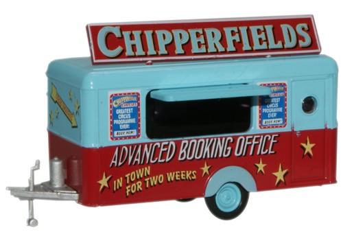 OXFORD DIECAST CH033 Chipperfield Mobile Trailer Oxford Commercials 1:76 Scale Model Circus Theme