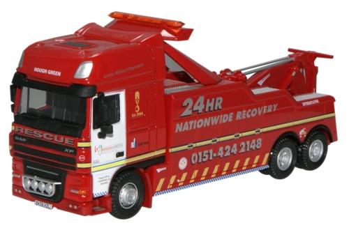 OXFORD DIECAST DAF03REC Hough Green Recovery DAF Oxford Haulage 1:76 Scale Model Breakdown Theme