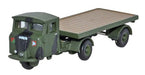 Oxford Diecast Scammell Mechanical Horse Flatbed RASC - 1:148 Scale NMH017