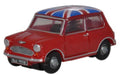 Oxford Diecast Tartan Red/Union Jack Austin Mini - 1:148 Scale NMN001