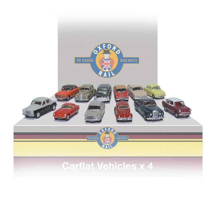 Oxford Rail Carflat Pack 1960s Cars -1:76 Scale OR76CPK001