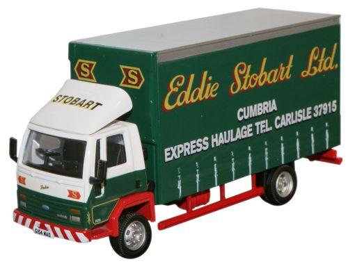 OXFORD DIECAST STOB016 Ford Cargo Curtainside Lorry Oxford Haulage 1:76 Scale Model Stobart Theme