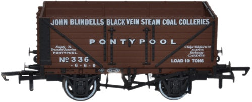OXFORD RAIL 336 John Blindells Black Vein Steam Pontypool - 1:76 Scale OR76MW7008