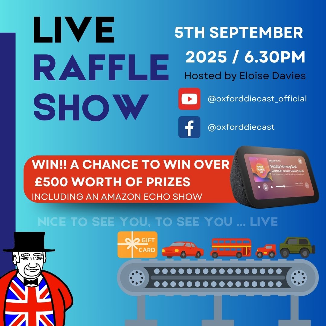 Live Raffle Event with Oxford Diecast