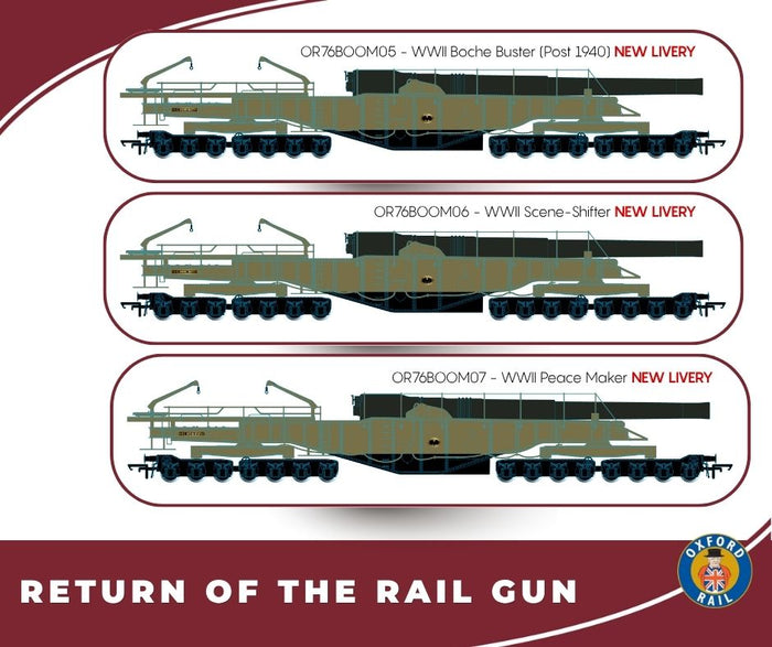 Oxford Rail Standard Rail Gun New Liveries