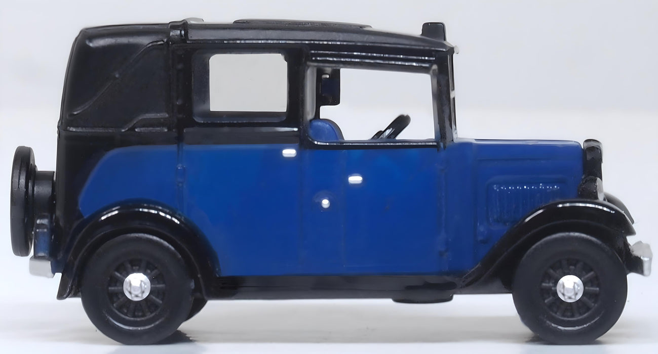 Oxford Diecast 1:!20 Scale TT Austin Low Loader Taxi Oxford Blue Right
