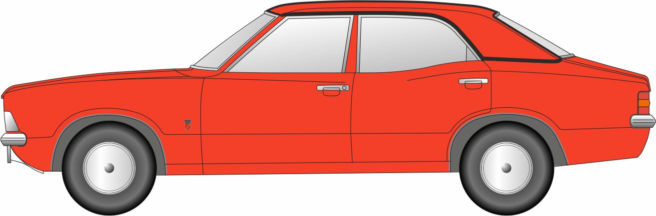 Oxford Diecast Ford Cortina Mk3 Sebring Red 1:120 Scale