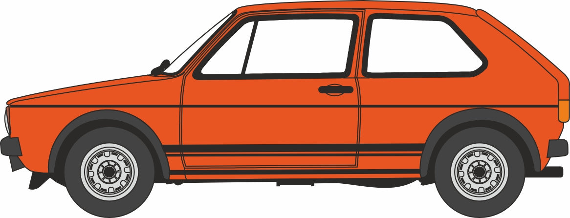 VW Golf GTI Mars Red 1:120 Scale