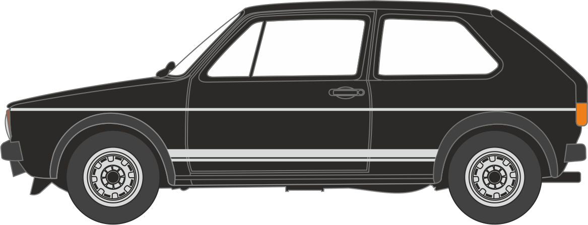 OXFORD DIECAST VW Golf GTI Black 1:120 Scale