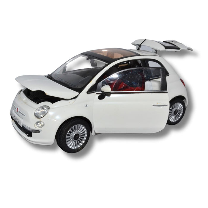 Cararama Fiat 500 White 1:24