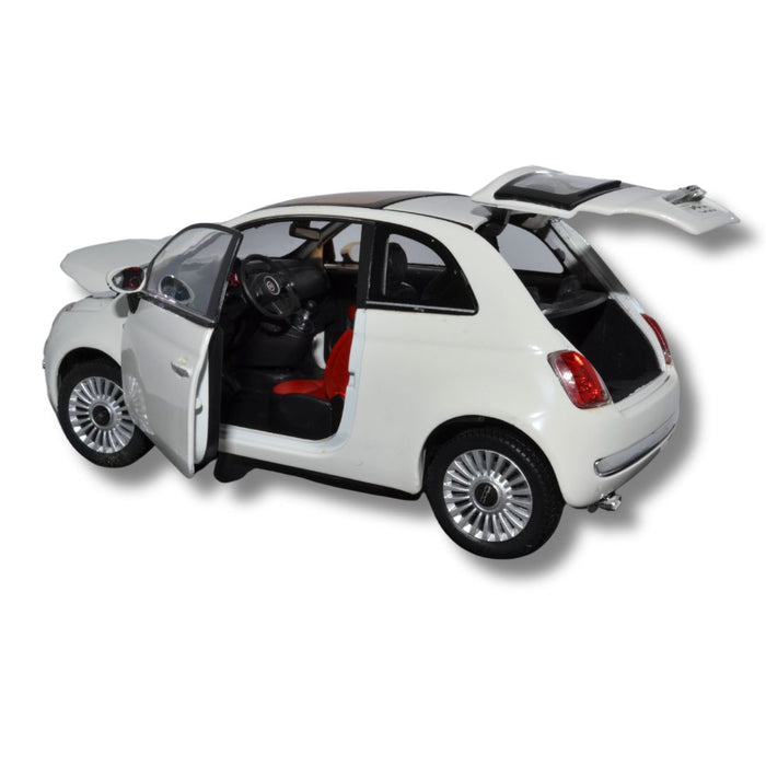 Cararama Fiat 500 White 1:24
