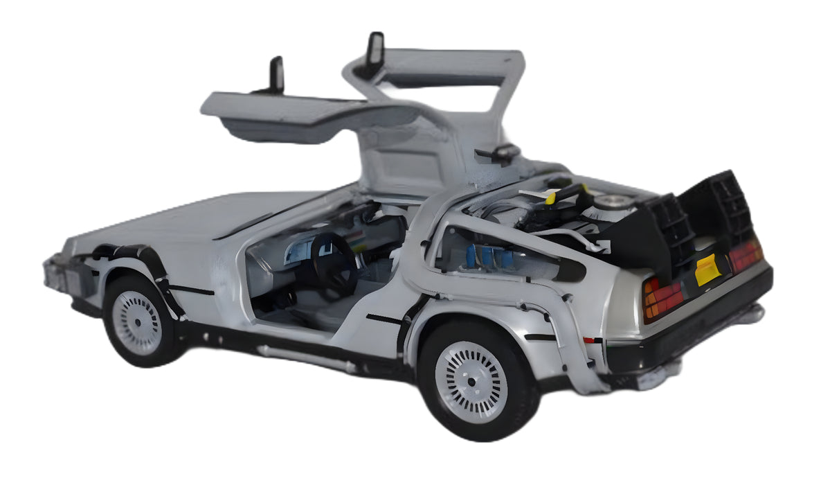 WELLY 1/24 - DE LOREAN BACK TO THE FUTURE I 2443W NEVER PLAYED WITH WELLY 1/24 - DE LOREAN BACK TO THE FUTURE I 2443W NEVER PLAYED WITH
