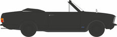 Oxford Diecast 1:43 Scale Ford Cortina MKII Crayford Convertible Black and White 43CCC004 Right Line Drawing
