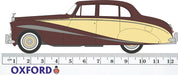 Oxford Diecast Rolls Royce Silver Cloud/hooper Empress Brown/cream 43EMP001  1:43 scale model measurements