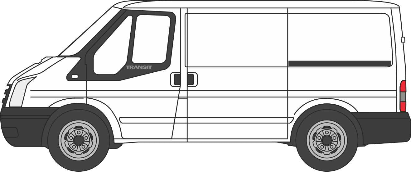 Ford Transit MkV Frozen White 1:43