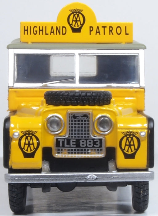 Oxford Diecast Land Rover Series I 88" Canvas Aa Highland Patrol