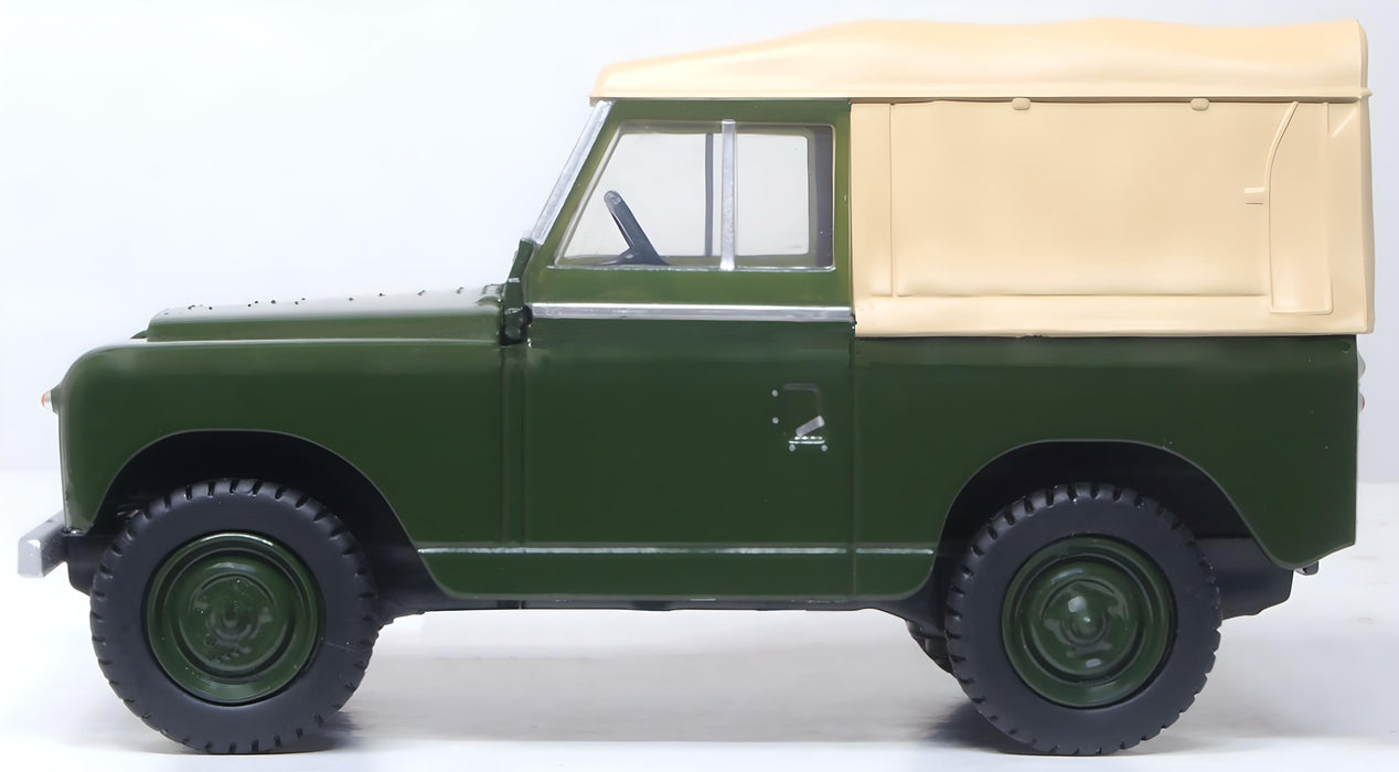 Oxford Diecast Land Rover Series Ii SWB Canvas Reme 1:43rd Scale Left