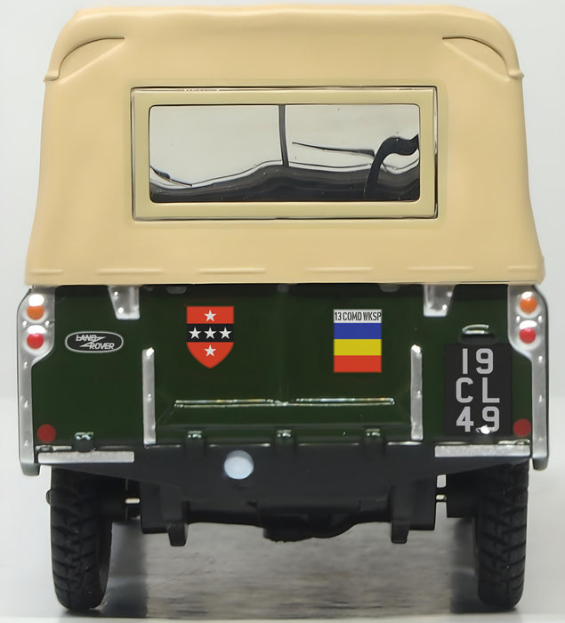Oxford Diecast Land Rover Series Ii SWB Canvas Reme 1:43rd Scale Rear
