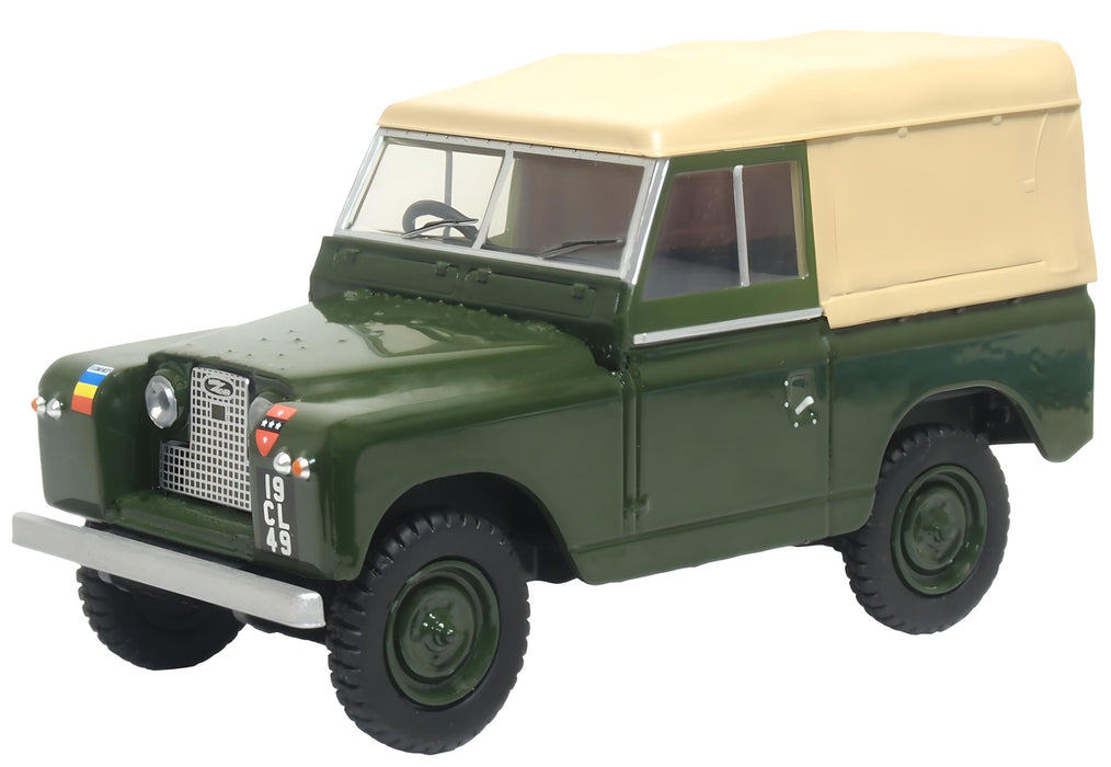 Oxford Diecast Land Rover Series Ii SWB Canvas Reme 1:43rd Scale